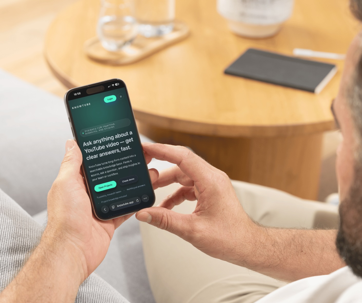 KnowTube video knowledge base